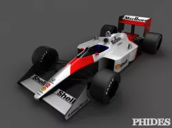 McLaren MP4-4 1988 3d model