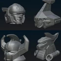 Megazord helmets