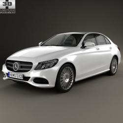 Mercedes-Benz C-Class W205 2015 sedan 3D Model $129 - .3ds .c4d .fbx .lwo  .max .obj - Free3D