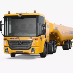 Mercedes-Benz Econic Aviation Refueler Rigged 3d model