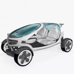 Mercedes Benz Golf Car 3d model