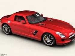 Mercedes SLS 2011 3d model