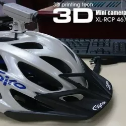 Mini camera mounting kit for cycling helmet