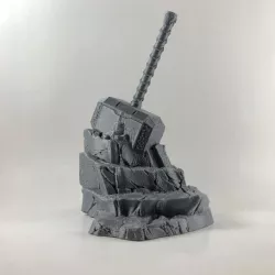 Mjolnir in Rock | Mjolnir in stone