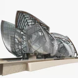 Modern Foundation Building 3d model