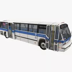 New York City Bus 3d model