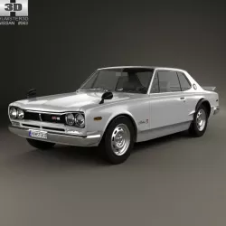 Nissan Skyline (C10) GT-R Coupe 1970 3d model