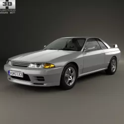 Nissan Skyline (R32) GT-R coupe 1989 3d model
