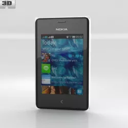 Nokia Asha 502 3d model