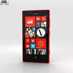Nokia Lumia 720 Red 3d model