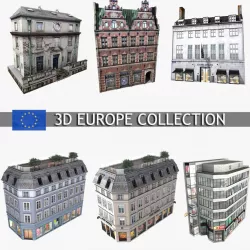 Old House Set 3 3d model