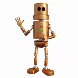 Old robot 3d model