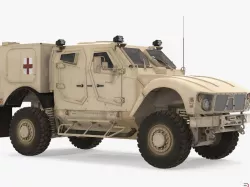 Oshkosh M-ATV Medical Vehicle 3d model