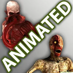 Pack Skinless Crawler and Genetic Monster 3d model