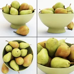 Pears in the vase 3d model