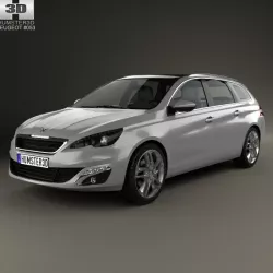 Peugeot 308 SW 2014 3d model