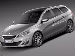 Peugeot 308 SW 2014 3d model