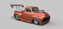 Pickup Dragster 3d model