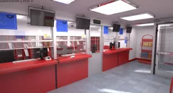 Post Office Interior 3d model