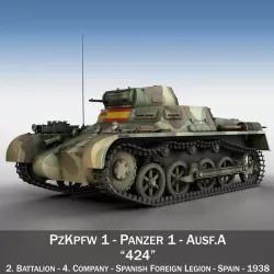 PzKpfw 1 - Panzer 1 - Ausf. A - 424 3d model