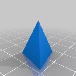 Regular tetrahedron with 123D Design