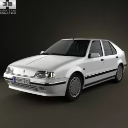 Renault 19 5-door hatchback 1988 3d model