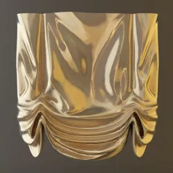 Roman Shade Window Curtain 3d model