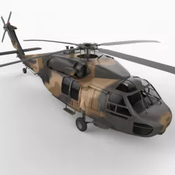 S-70 Blackhawk - Australian Army 3d model