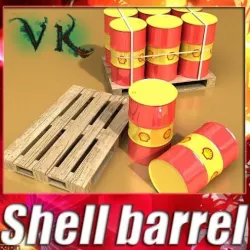 Shell barrel 3d model