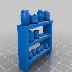 Shelves with ressources