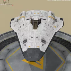 Shuttle sci-fi 3d model