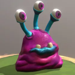Slug virus bacteria or aliens 3d model