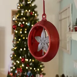 Snap Fit Ornament with Spinner Inserts