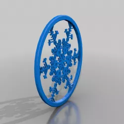 Snow Flake Drink Coaster
