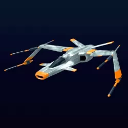 Spaceship fighter concept 3d model