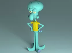 Squidward - Lula Molusco 3d model