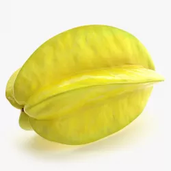 Star Fruit Or Carambola Fruit 3d model