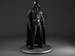 Star Wars Darth Vader Rigged for MAYA 3d model