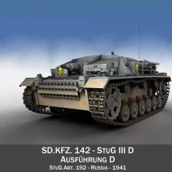 StuG III - Sturmgeschutz III - Ausf.D 3d model