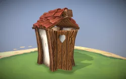 Stylized Toilet 3d model