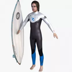 Surfer 3d model