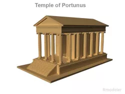 Temple of Portunus 3d model