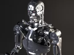 Terminator T-800 Rigged 3d model