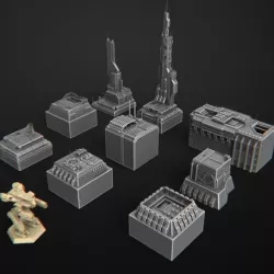 terrain futuristic warhammer battletech 7mm