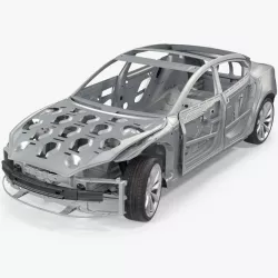 Tesla Model S Frame and Chassis 3d model