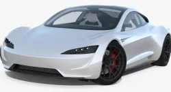 Tesla Roadster Rigged 3d model