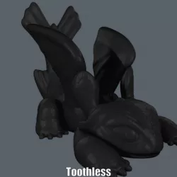 Toothless (Easy print no support)