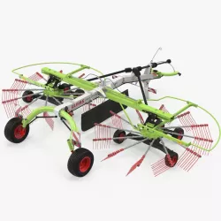 Twin Rotor Hay Rake Claas Liner 2700 3d model