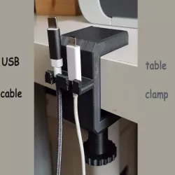 USB Cable Table Clamp