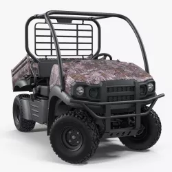 Utility Vehicle 4x4 Camo Rigged 3d model